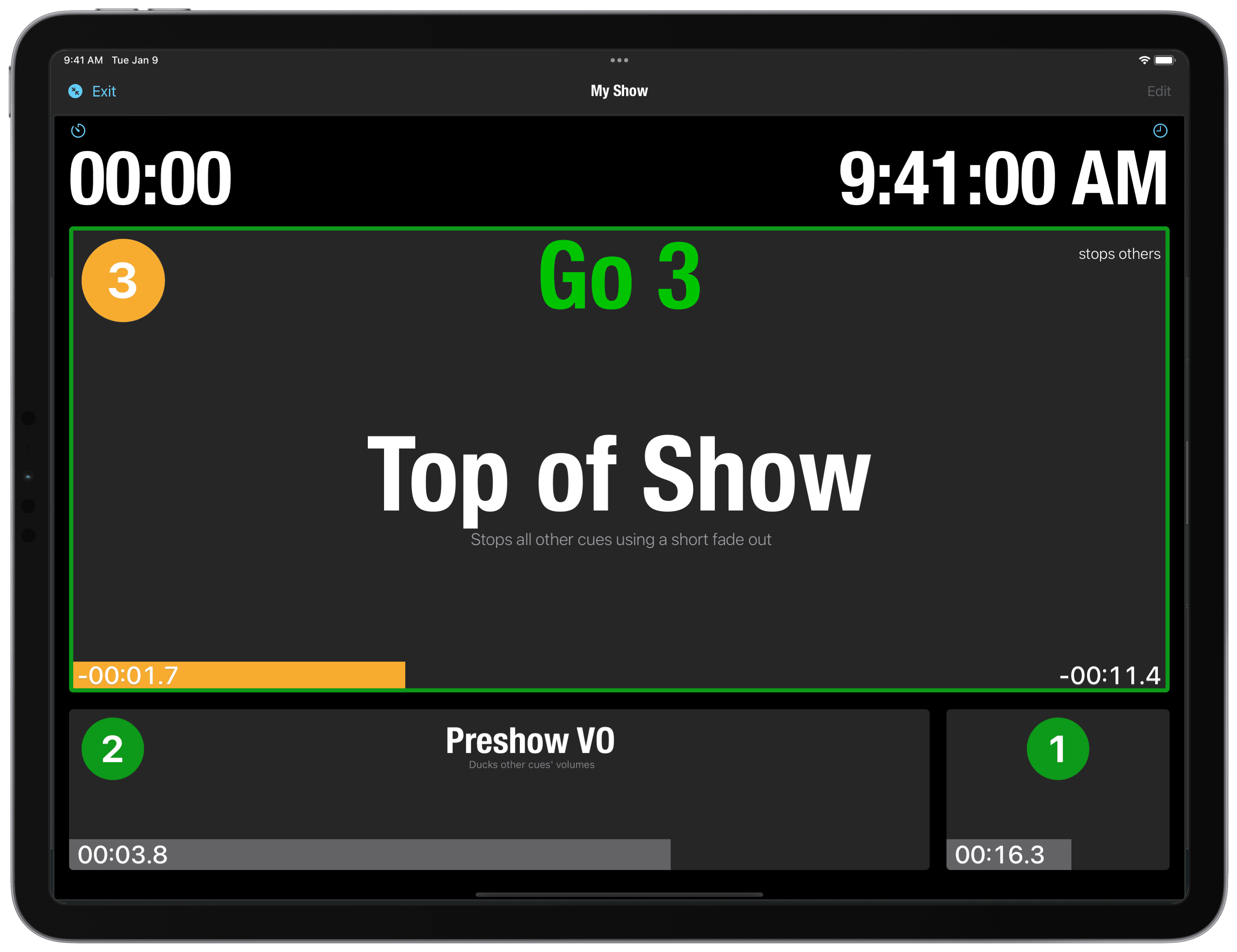 Solo control view